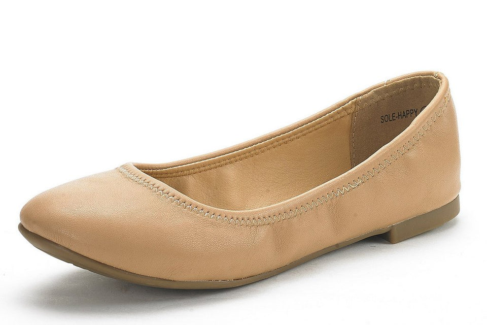 DREAM PAIRS Mujer Suela Happy Ballerina Walking Flats Zapatos