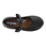 Coqueta Zapato Negro con Cinta y Moño Balerina para Niñas