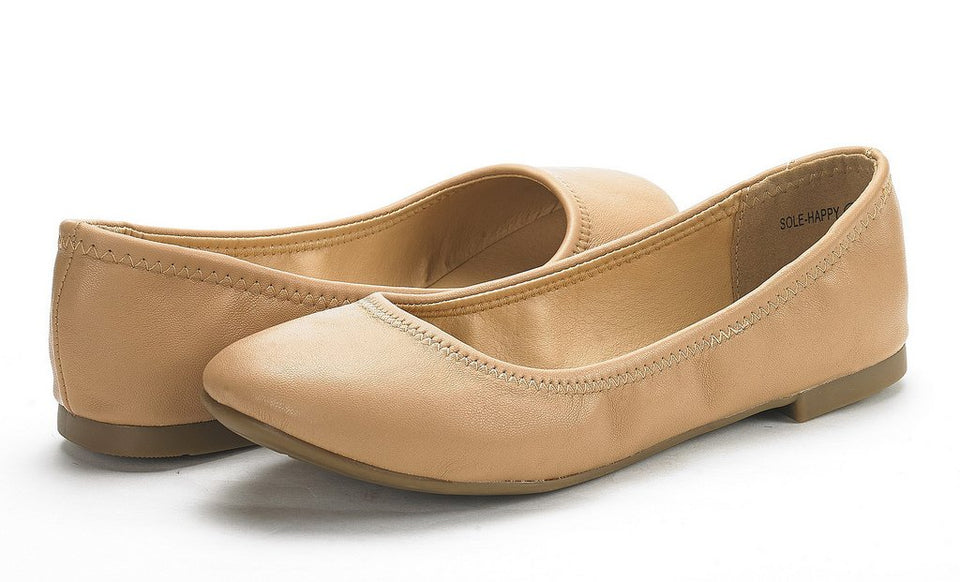 DREAM PAIRS Mujer Suela Happy Ballerina Walking Flats Zapatos