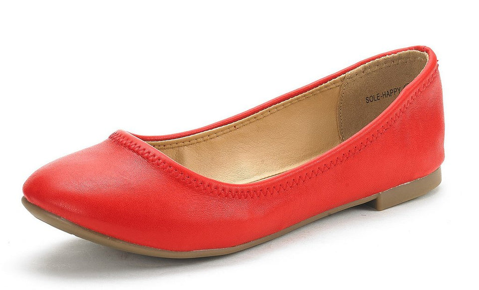 DREAM PAIRS Mujer Suela Happy Ballerina Walking Flats Zapatos