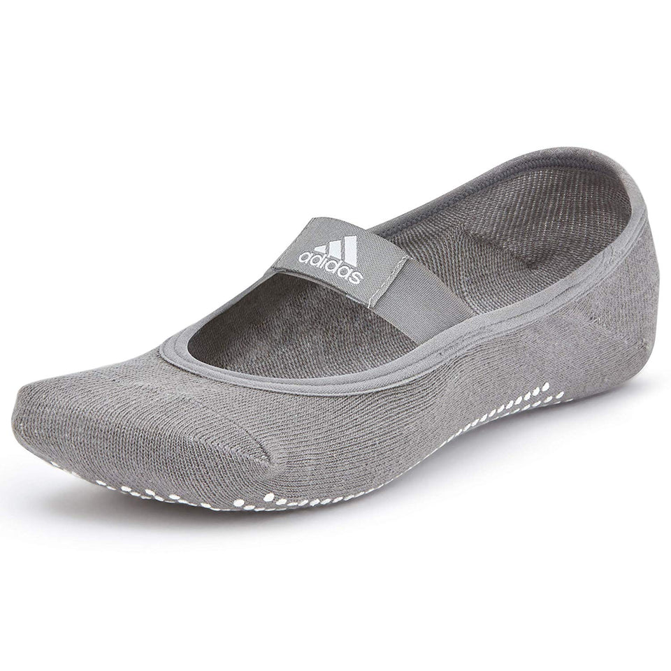 Adidas Calcetines para Yoga, color gris, talla mediano/grande